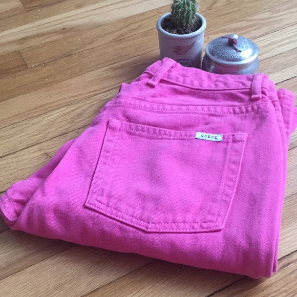 hot pink mom jeans